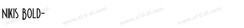 Nikis Bold字体转换